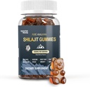 Shilajit Gummies 1000mg, Pure Himalaya Shilajit Supplement, Hoog in sporen mineralen, Energie Immune Health Ondersteuning - 60 Tel.