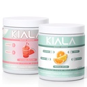 Kiala Nutrition Super Greens, Organic Greens Powder, Spirulina & Chlorella Superfood Powder, Sugar & Gluten Free Vegan, Spectra Blend, Watermeloen & Tropical Slush 2 Pack