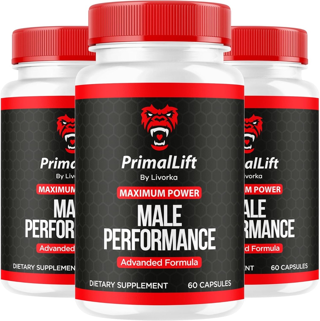 (3 Pack) Primal Lift, Primal Lift for Men, Primal Lift Capsules, Primal Lift Pills, Primal Lift Supplement, PrimalLift All Natural Support, Primal Lift Advanced Formula, 180 Capsules for 3 Months