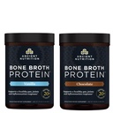 Oude voeding Bone Broth Proteïne Poeder, Vanille, 20 porties + Bone Broth Proteïne Poeder, Chocolade, 20 porties