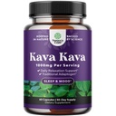 Kava Kava Root Extract Supplement 1000mg - Snelle acting kruiden ondersteuning met Kavalactonen voor Balanced Mood - Relax Calming Capsules voor Stress Relief & Better Sleep - 30 Servings