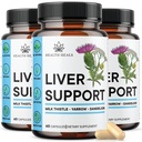Lever Reiniging & Reparatie Formule - Herbal Lever Ondersteuning Supplement met melk distel Dandelion Wortel Kurkuma, Artichoke Extract voor lever gezondheid - 180 Tel.