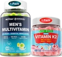 Bundel: Gemethyleerde multivitamine voor mannen Gummies & Vitamine K2 Gummies