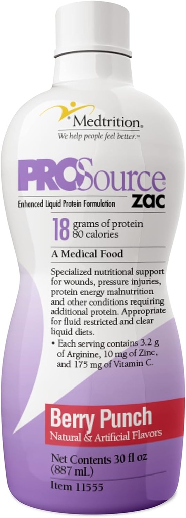 Medtrition ProSource Zac Berry Energy Punch (verpakking van 4 flessen)