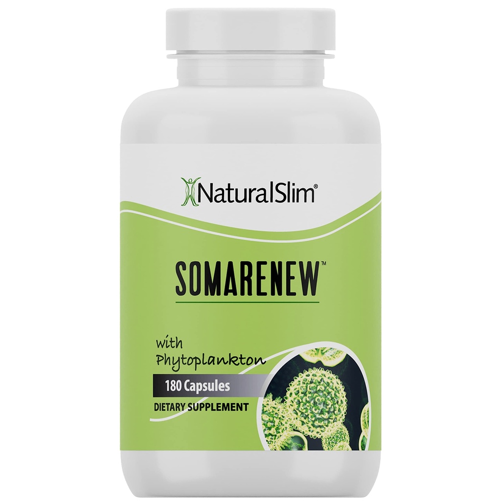 Somarenew Metabolisme Booster, Gut Cleanse, Energy Support & Full Body Cleanse Supplement met Marine Phytoplankton (Omega 3) & Black Fulvic Acid Superfood - 180 plantaardige capsules
