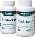 Patroon Wellness Probiotic Supplement - 51 miljard CFU - Ondersteunt Digestief Balance & Gut Wellness - Mindfully Sourced, Non-GMO - 60 Vegan Capsules