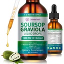 Soursop Graviola Liquid Drops Supplement met Sea Moss Extract, Soursop Bitters Liquid for Cell Support & Regeneratie, Immunity, Liver, Antioxidant, Graviola Leaves Extract 2 Month Supply 60ML