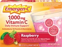 Emergen-C (30 Count, Raspberry Flavor, 1 maand aanbod) Dieetsupplement Fizzy Drink Mix met 1000mg vitamine C, 0,32 Ounce Packets, Cafeïnevrij