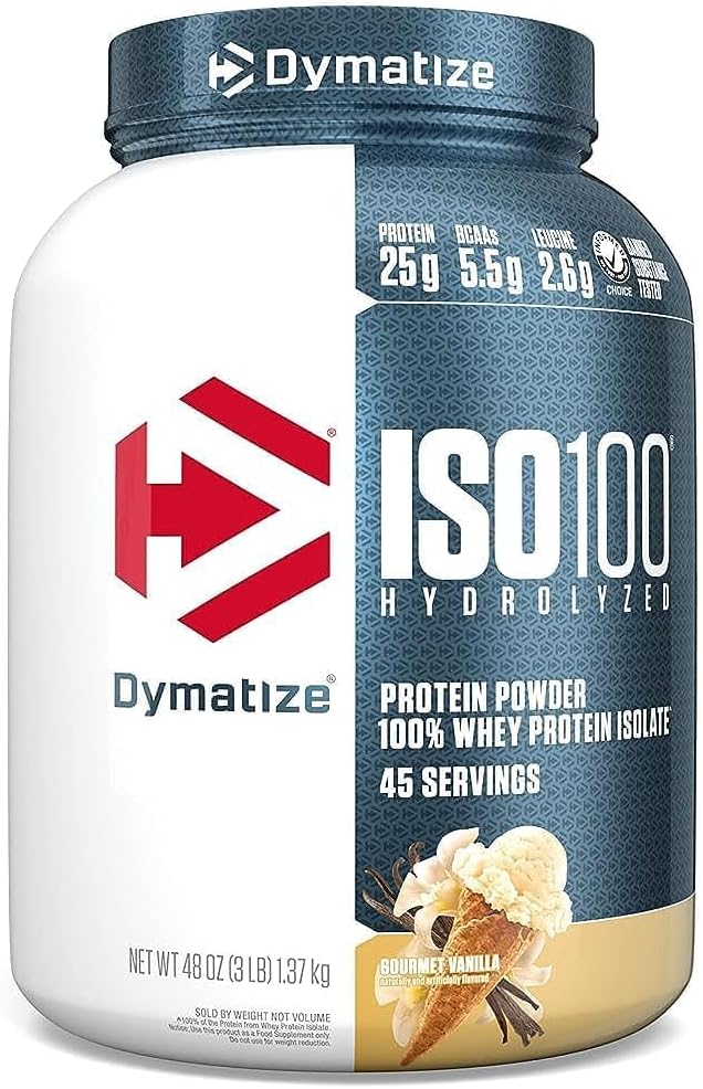 Dymatiseren ISO 100 Wei Proteïne Poeder Isolaat, Gourmet Vanille (45 Servers)