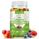 Creatine Monohydraat Gummies - 5g Creatine voor vrouwen Mannen, Verbeterde Spierkracht, Boost Focus en Endurance, Muscle Builder,L-Taurine + Vitamine B12,Veganist, Glutenvrije 80 Tel.