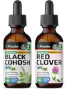 BIO KRAUTER Black Cohosh Tinctuur 2 Fl. Oz. & Red Clover Tinctuur 2 Fl. Oz.