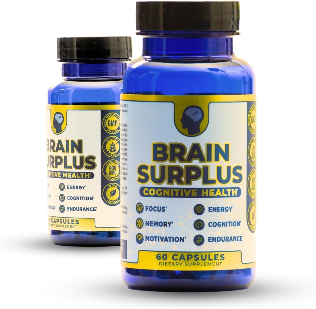 Nootropic Supplement voor Geheugen, Focus, Energie: met Lions Mane, Ginkgo Biloba, Alpha GPC, Vitamine B12 Niet GGO, Veganist, Glutenvrij