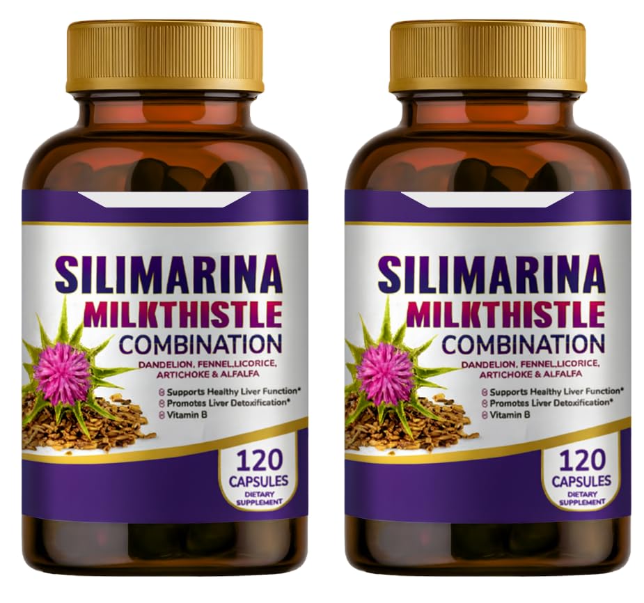 Silimarina Melkdistel Combinatie, 2 Pack, 240caps.