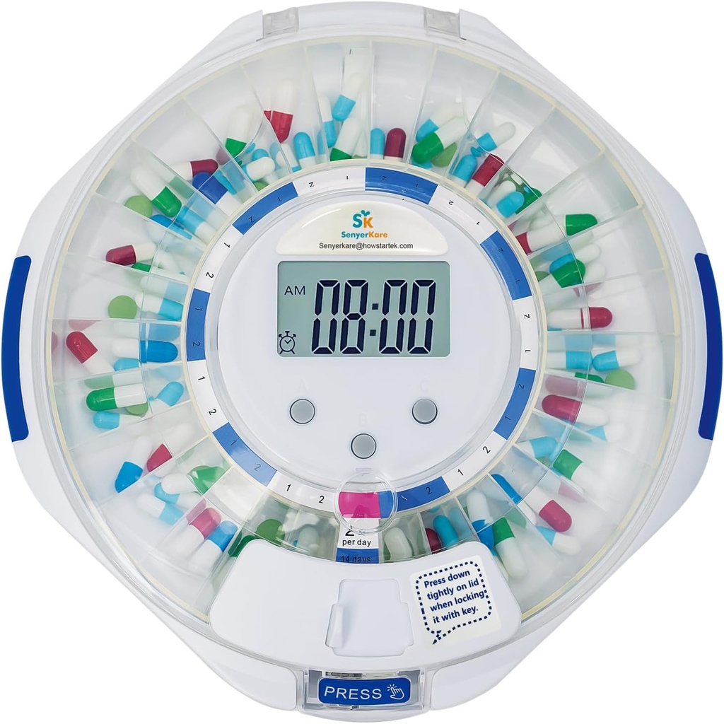 SenyerKare 28-daagse automatische pildispenser met alarm & Alzheimer