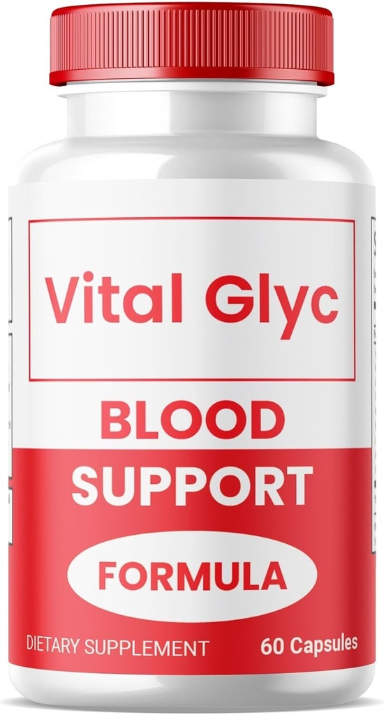 (1 Pack) Vital Glyc Capsules - Official Blood Support Formula, Vital Glyc Blood Vessel Cleaner, Vital Glyc Glyco Optimizer Pills, Supports Overall Health & Wellness, Vital Glyc Powder (60 Capsules)
