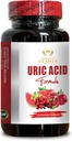 URIC Acid Support Formula - Lager urinezuur, Melkdistel supplement, Tart Cherry, Groene koffiebonen, Citroenzuur, Selderijzaad, Granaatappel, Kurkuma, antioxidant Pillen - 1 Fles 60 Capsules