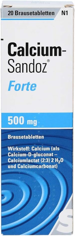 Calcium-Sandoz Forte 500 mg 20 Effervescent Tablet