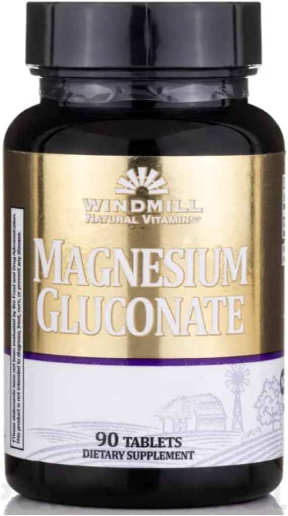 Magnesium Gluconaat 90 Tabs - Van Windmolen (2Pk)