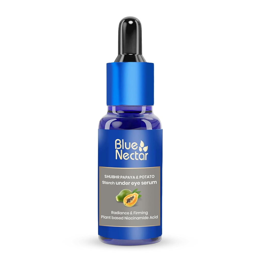 Blue Nectar Under Eye Serum met Plant-Based Niacinamide van Aardappel Zetmeel & "Year" Donkercirkels Serum met Advance Skin Firming Formula for Eyes Puffiness (17 Kruiden, 1Fl OZ)