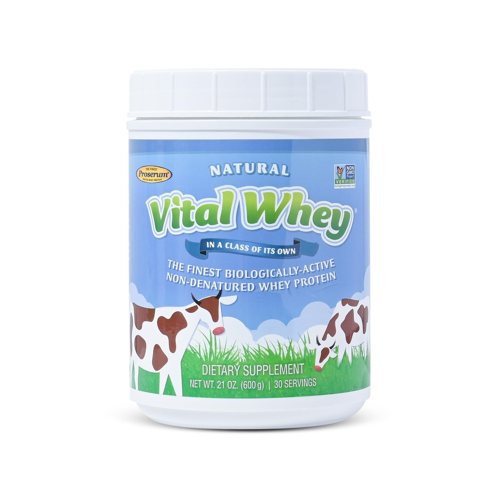 Gras-Fed Wei Proteïne Poeder voor Immune Vitaliteit, Natuurlijke Smaak 600g (30 Servers), 15g Proteïne Per Serve, Vital Wei, Clean Holistic, Wellness Nutrition