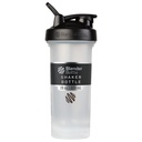BlenderBattle Classic V2 Shaker Bottle Perfect voor eiwitshakes en pre-workout, 28-ounce, helder/zwart