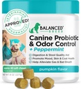 Balanced Breed Honden Probiotica Digestieve Gezondheid Enzymen Made in USA Vet-Farmacist goedgekeurd Fortiflora Probiotica Honden Anti Gist Supplementen Constipatie Relief Honden Griezelig Huid jeukende Oors Non-GMO