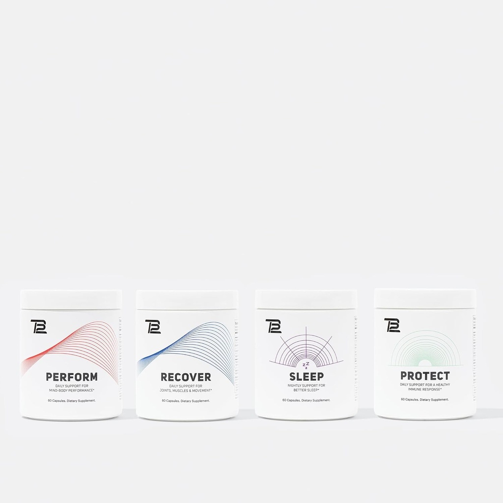 TB12 Premium Supplement Bundle - Bevat slaap, uitvoeren, herstellen beschermen
