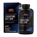 GNC AMP Creatine HCl 189 pillen, klinisch bewezen sterkte & spier bouwer, atletische prestaties, energieproductie, herstelsupplement, snelle absorptie, glutenvrije formule, 120 porties