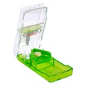Ezy Dose Pillensnijder en Splitter met veiligheidsschild, dagelijks gebruik, veilig snijden pillen, vitamines, tabletten in de helft, nauwkeurig en gemakkelijk snijden, roestvrij staal Blade, Travel Sized, kleur mei Vary, BPA vrij