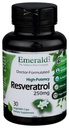 Emerald Labs Resveratrol - Dieetsupplement met Resveratrol voor Cellulair en Cardiovasculair Ondersteuning - 30 plantaardige capsules