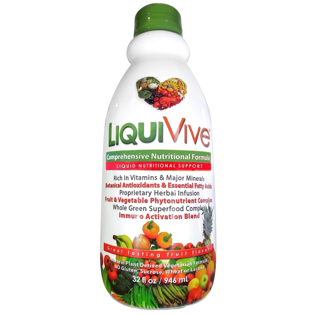 LiquiVive Liquid Vitaminen Mega Voeding Vegetarische Dagelijkse Multivitamine Balance Immune Support Booster Superfood of Nature 