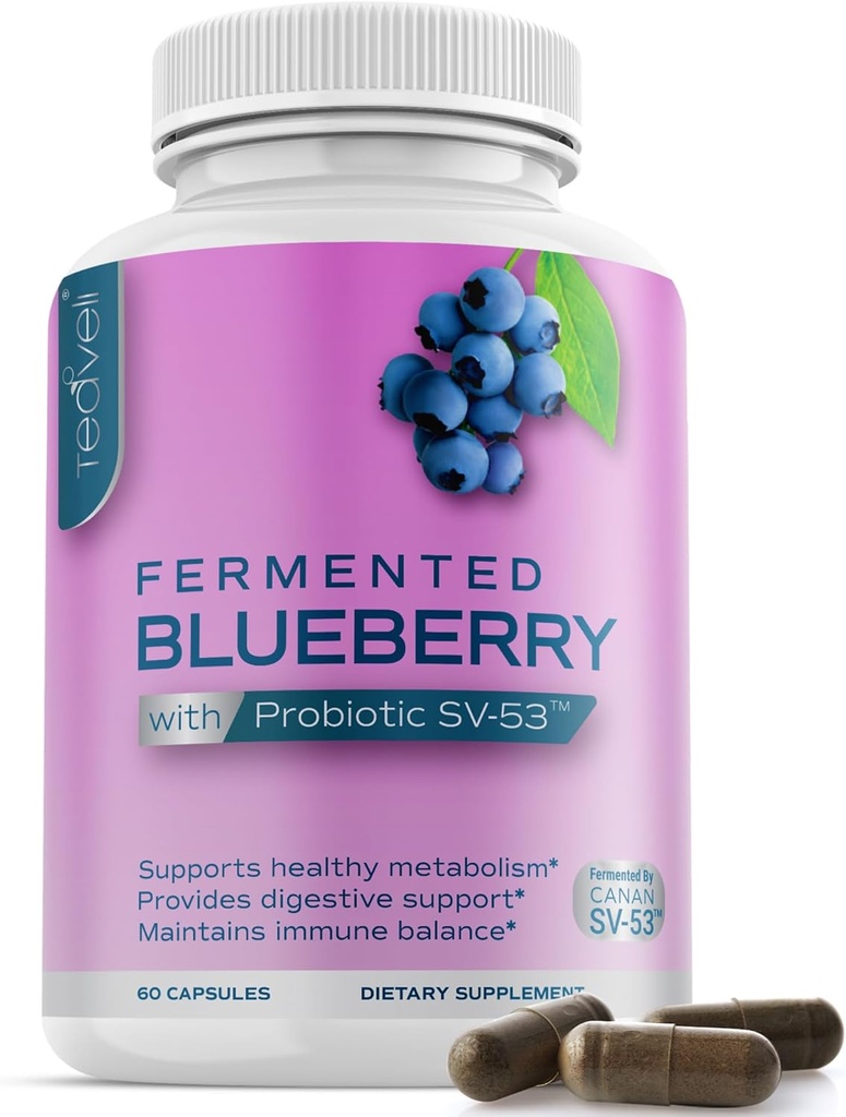 Probiotische bosbessensupplement met wilde bosbessen