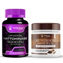 WELNESS LABSRX Nattokinase supplement Capsules 5000 FU - Paddestoel Koffie Blend