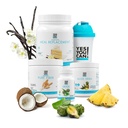 Detox Plus Kit, dagelijkse reiniging Pure Fiber Maaltijd Vervanging, Drink Mix, Shake Booster en Supplement, Body Cleanse Kit voor vrouwen, Dagelijkse systeemreiniging - Vanille, Aloë Vera Ananas