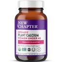New Chapter Calcium Supplement – Organic Plant Calcium for Women Under 40, with Vitamin D3 for Absorption + Vitamin K2 + Magnesium, Vegetarian, Gluten Free - 60 Count
