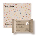 ProMix Nutrition Protein Puff Bars - Verjaardagstaart - Marshmallow Crispy Treat - Great Proefing & Healthy On The Go Snack - High Protein & Low Calorie - Free From Gluten, Soy, & Corn - 12 Bars