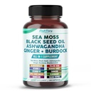 Sea Moss Black Seed Oil Ashwagandha Ginger Burdock Bladderwrack - Immunity Support