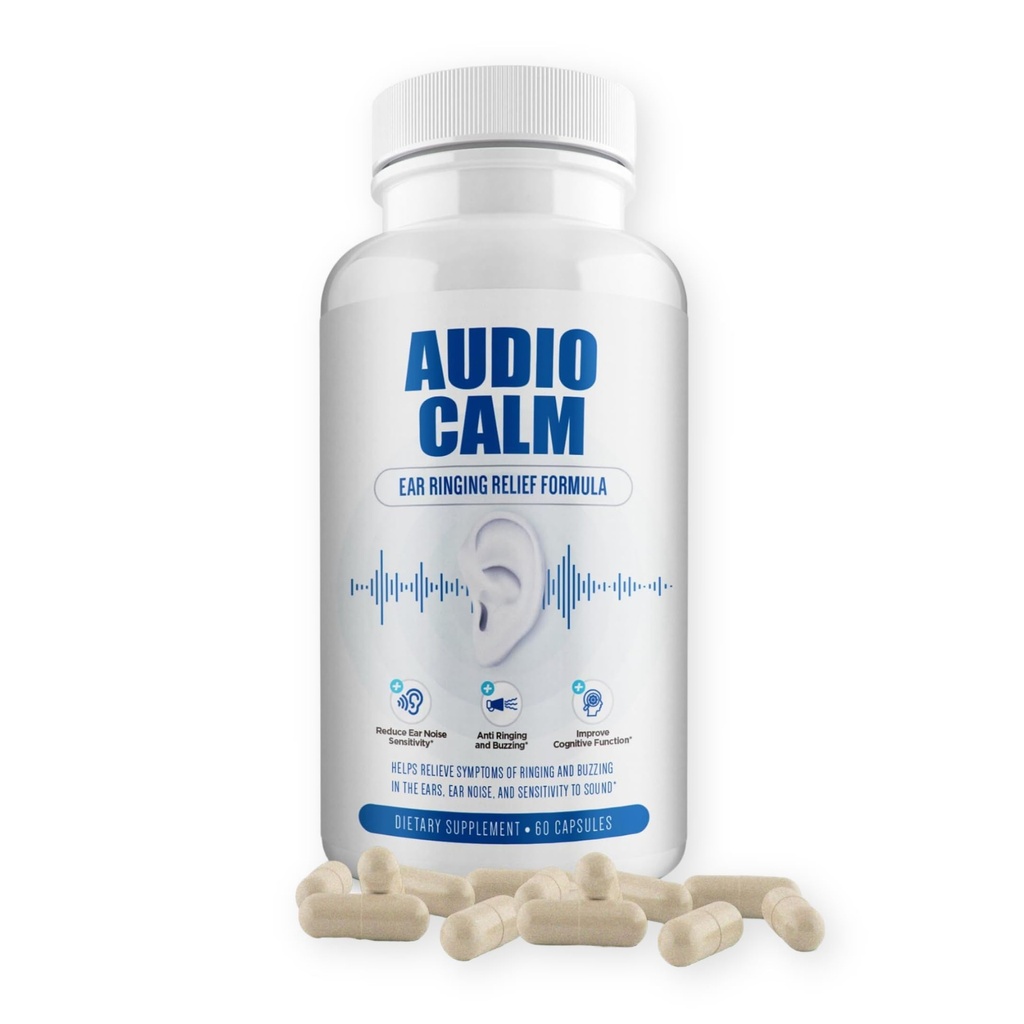 Audio Kalm - Tinnitus Relief for Ringing Ears - Ear Health Vitamines - Natural Stop Tinnitus Relief Solution - Rapid Ear Ringing Relief, Buzzing, Clicking and Reduce Ear Noise 
