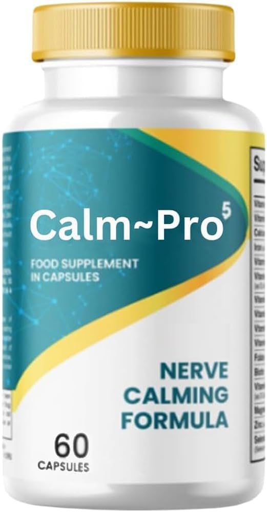 Calmpro5 Zenuwcapsules, 2025 Opgewaardeerd 60 Tel Calmpro 5 Natuurlijke Supplementen, Verminder vermoeidheid,Geen kunstmatige conserveringsmiddelen, Geen zuivel