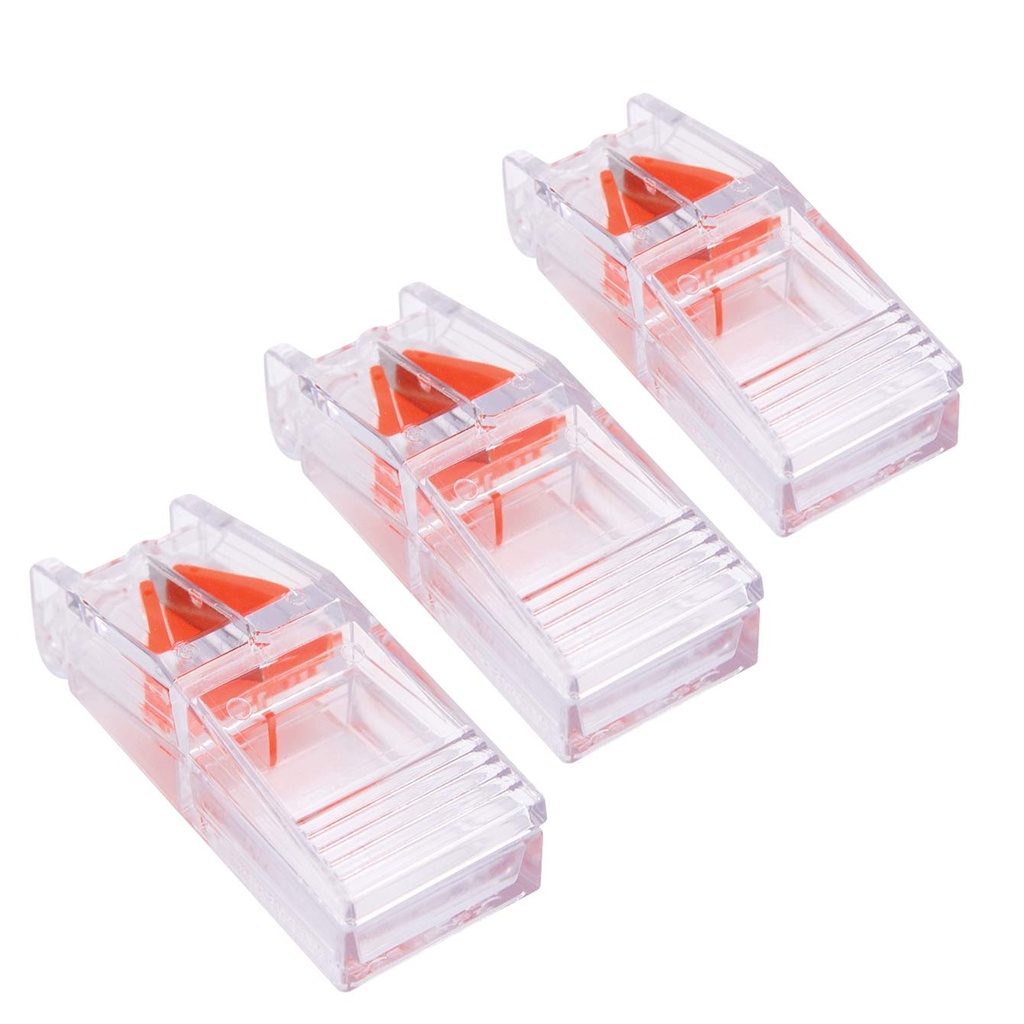 Apex Deluxe Pill Splitter - Pill Splitter With Retracting Blade Guard - For Cutting Small Pills or Large Pills , Tablets - 3 Pack