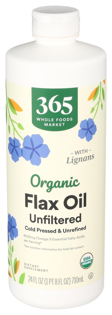 365 by Whole Foods Market, Organic Flax Oil High Lignan, 24 Fl Oz