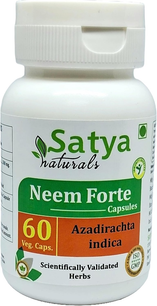 Neem Forte Capsules 500 mg. 60 Veg. Capsule 