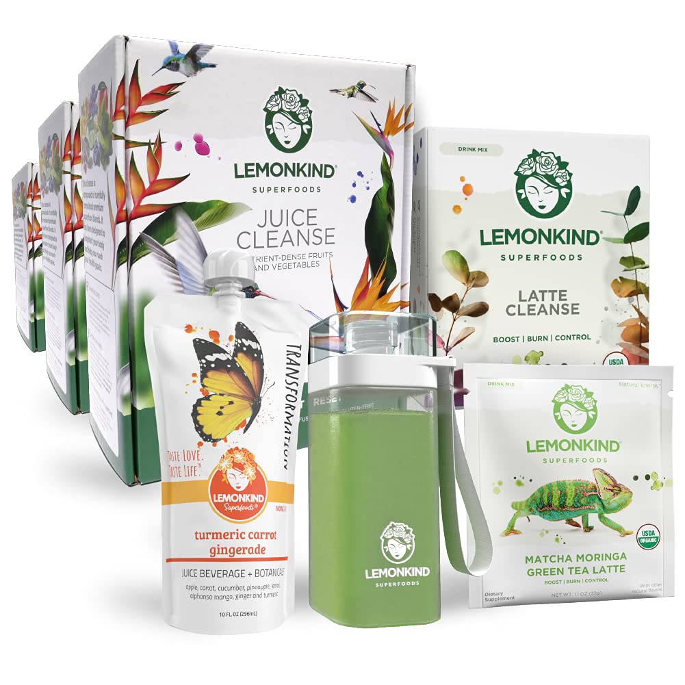 6 dagen Detox & ReSTART Adaptogenic Stress Relief & Fat-Burn Master Cleanse Bundle - 39 porties
