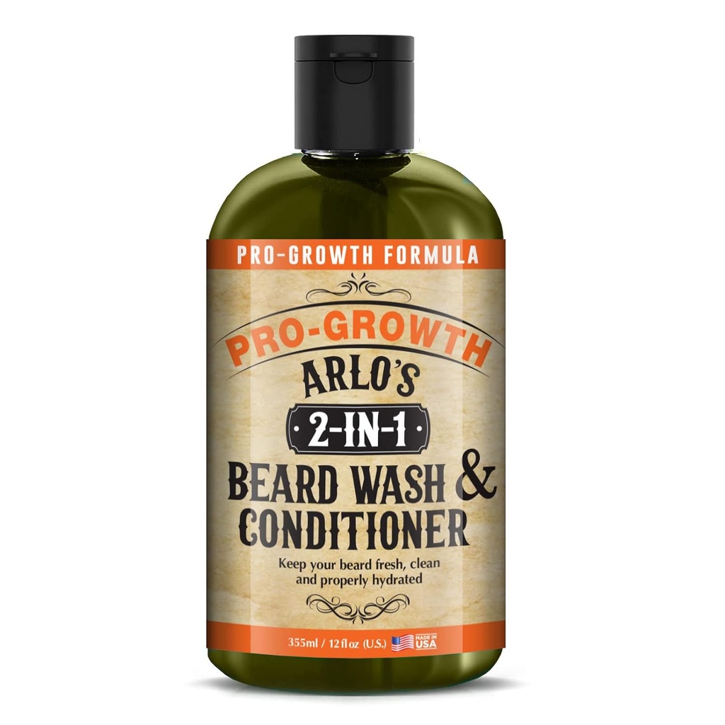 Arlo's 2-in-1 Beard Wash en Conditioner 12 oz. - Pro Groei Formule