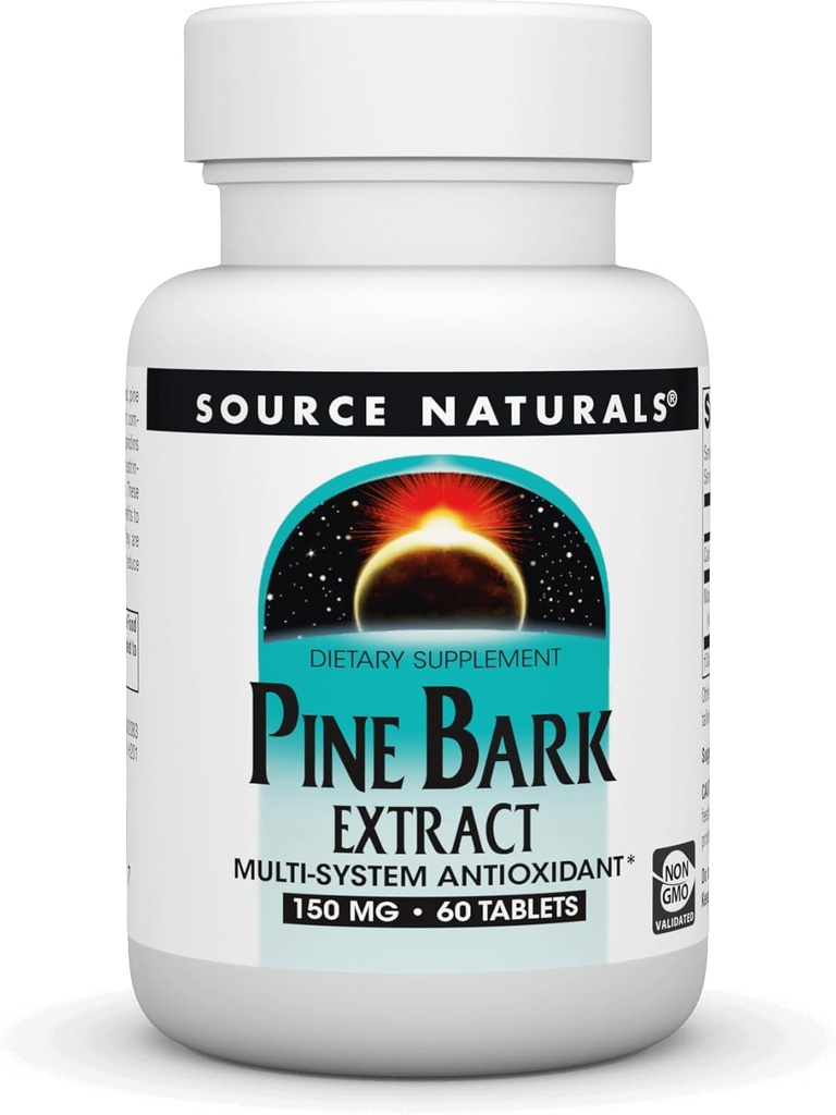 Bron Naturals - Pine Bark Extract 150mg - 60 tabletten - Multi System Antioxidant