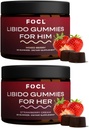 FOCL Vrouwelijke & mannelijke Libido Booster Intimacy Set - 1 maand levering Libido Gummies voor mannen & vrouwen met geile geit onkruid 