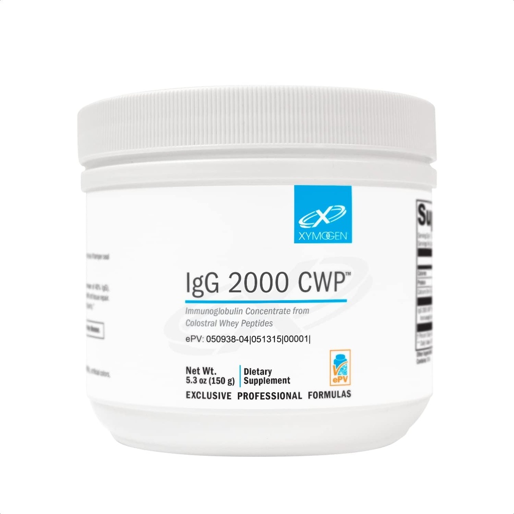 XYMOGEN IgG 2000 CWP - Immunoglobuline Concentraat Powder (van Colostrale Whey Peptides) tot ondersteuning van Gut Health, Immuunfunctie + gezonde cytokineactiviteit (5.3 oz)