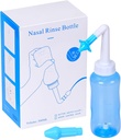 Neti Pot Sinus Sinse Bottle Pressure Nasal Irrigation Wash Sinus Spoelen Kit Bottle Neus Cleaner voor volwassen en kinderen BPA vrij (300ML, blauw)