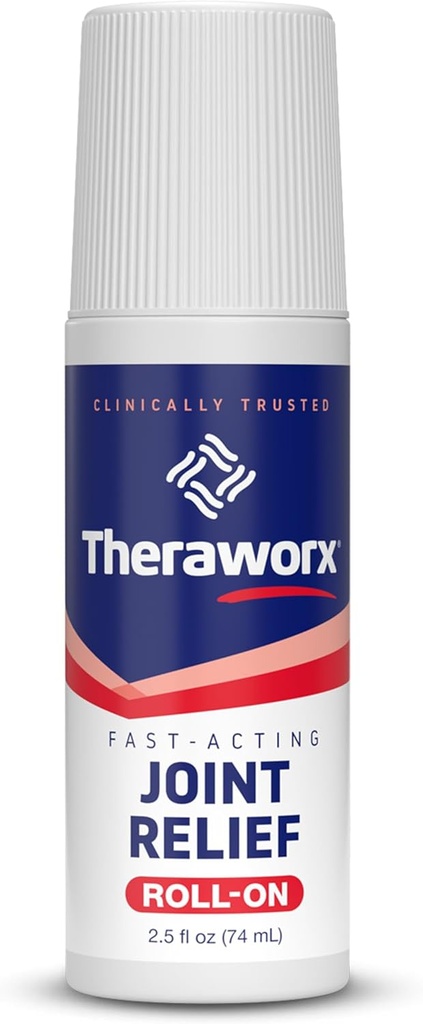 Theraworx Fast-Acting Joint Relief Roll-On Joint Discomfort & Ontsteking Relief - 2.5 Oz - 1 Tellen