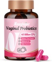 Vaginale Probiotica voor vrouwen,40 miljard CFU bevordert pH-balans, gezonde vaginale Odor & urine Tract Gezondheid met biologische Prebiotica,Cranberry,60 Capsules